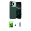 MARSİLYAN™- iPhone 17 Pro Kılıf Ahenk Serisi - Siyah Joko Magic 5D Cam + Raze Metal Kamera Lens - TU