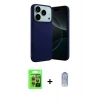 MARSİLYAN™- iPhone 17 Pro Kılıf Ahenk Serisi - Siyah Joko Magic 5D Cam + Raze Metal Kamera Lens - TU