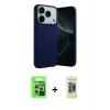 MARSİLYAN™- iPhone 17 Pro Kılıf Ahenk Serisi - Siyah Joko Magic 5D Hayalet Cam + Raze Metal Kamera Lens - GS