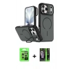MARSİLYAN™- iPhone 17 Pro Kılıf Çekirdek Klasik - Şeffaf 360 Full Body Arka Koruyucu + Raze Metal Kamera Lens - GS