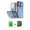 MARSİLYAN™- iPhone 17 Pro Kılıf Çekirdek Klasik - Şeffaf 360 Full Body Arka Koruyucu + Raze Metal Kamera Lens - GI