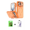 MARSİLYAN™- iPhone 17 Pro Kılıf Çekirdek Klasik - Siyah Bilvis 3X AR HD Cam Ekran Koruyucu + Raze Metal Kamera Lens - TU