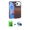 MARSİLYAN™- iPhone 17 Pro Kılıf Doruk Serisi - Siyah 3D Antistatik Seramik Nano Ekran Koruyucu + Raze Metal Kamera Lens - GS