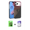 MARSİLYAN™- iPhone 17 Pro Kılıf Doruk Serisi - Siyah Bilvis 5in1 3D Magic Cam Ekran Koruyucu + Raze Metal Kamera Lens - GI