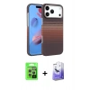 MARSİLYAN™- iPhone 17 Pro Kılıf Doruk Serisi - Siyah Bilvis 5in1 5D Magic Hayalet Cam Ekran Koruyucu + Raze Metal Kamera Lens - GS