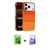 MARSİLYAN™- iPhone 17 Pro Kılıf Doruk Serisi - Siyah Bilvis 5in1 5D Magic Hayalet Cam Ekran Koruyucu + Raze Metal Kamera Lens - TU
