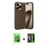 MARSİLYAN™- iPhone 17 Pro Kılıf Eksen Form Prime - Şeffaf 360 Full Body Arka Koruyucu + Raze Metal Kamera Lens - GS