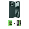 MARSİLYAN™- iPhone 17 Pro Kılıf Eksen Form Prime - Şeffaf 360 Full Body Arka Koruyucu + Raze Metal Kamera Lens - TU