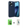 MARSİLYAN™- iPhone 17 Pro Kılıf Eksen Form Prime - Şeffaf Pasifik Cam Ekran Koruyucu + Raze Metal Kamera Lens - GS