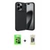 MARSİLYAN™- iPhone 17 Pro Kılıf Eksen Form Prime - Siyah Joko Magic 5D Hayalet Cam + Raze Metal Kamera Lens - GS