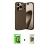 MARSİLYAN™- iPhone 17 Pro Kılıf Eksen Form Prime - Siyah Joko Magic 5D Hayalet Cam + Raze Metal Kamera Lens - TU