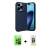 MARSİLYAN™- iPhone 17 Pro Kılıf Eksen Form Prime - Siyah Joko Magic 5D Hayalet Cam + Raze Metal Kamera Lens - TU