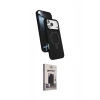 MARSİLYAN™- iPhone 17 Pro Kılıf İz Işık Koleksiyonu - Siyah Bilvis Hayalet Cam Ekran Koruyucu
