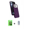 MARSİLYAN™- iPhone 17 Pro Kılıf İz Işık Koleksiyonu - Siyah Joko Magic 5D Cam + Raze Metal Kamera Lens - GS