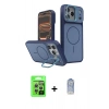 MARSİLYAN™- iPhone 17 Pro Kılıf İz Modern Prime - Siyah Joko Magic 5D Cam + Raze Metal Kamera Lens - GS