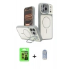 MARSİLYAN™- iPhone 17 Pro Kılıf İz Modern Prime - Siyah Joko Magic 5D Cam + Raze Metal Kamera Lens - TU