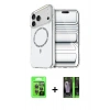 MARSİLYAN™- iPhone 17 Pro Kılıf Kıvılcım Form Prime - Şeffaf 360 Full Body Arka Koruyucu + Raze Metal Kamera Lens - GI
