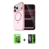 MARSİLYAN™- iPhone 17 Pro Kılıf Kıvılcım Form Prime - Siyah 360 Mat Full Body Arka Koruyucu + Raze Metal Kamera Lens - TU