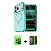 MARSİLYAN™- iPhone 17 Pro Kılıf Kıvılcım Form Prime - Siyah 360 Mat Full Body Arka Koruyucu + Raze Metal Kamera Lens - TU