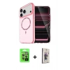 MARSİLYAN™- iPhone 17 Pro Kılıf Kıvılcım Form Prime - Siyah Bilvis 3D Cam Ekran Koruyucu + Raze Metal Kamera Lens - GI