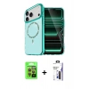 MARSİLYAN™- iPhone 17 Pro Kılıf Kıvılcım Form Prime - Siyah Bilvis 3X AR Hayalet Cam Ekran Koruyucu + Raze Metal Kamera Lens - TU