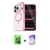 MARSİLYAN™- iPhone 17 Pro Kılıf Kıvılcım Form Prime - Siyah Bilvis 5in1 3D Magic Cam Ekran Koruyucu + Raze Metal Kamera Lens - GI