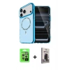 MARSİLYAN™- iPhone 17 Pro Kılıf Kıvılcım Form Prime - Siyah Bilvis Hayalet Cam Ekran Koruyucu + Raze Metal Kamera Lens - GS