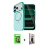 MARSİLYAN™- iPhone 17 Pro Kılıf Kıvılcım Form Prime - Siyah Bilvis Hayalet Cam Ekran Koruyucu + Raze Metal Kamera Lens - TU