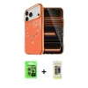 MARSİLYAN™- iPhone 17 Pro Kılıf Kıvılcım Form Prime - Siyah Joko Magic 5D Hayalet Cam + Raze Metal Kamera Lens - GI