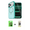 MARSİLYAN™- iPhone 17 Pro Kılıf Kıvılcım Form Prime - Siyah Joko Magic 5D Hayalet Cam + Raze Metal Kamera Lens - GS