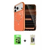 MARSİLYAN™- iPhone 17 Pro Kılıf Kıvılcım Form Prime - Siyah Joko Magic 5D Hayalet Cam + Raze Metal Kamera Lens - GS