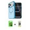 MARSİLYAN™- iPhone 17 Pro Kılıf Kıvılcım Form Prime - Siyah Joko Magic 5D Hayalet Cam + Raze Metal Kamera Lens - TU