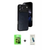 MARSİLYAN™- iPhone 17 Pro Kılıf Kıvılcım Işık Serisi - Şeffaf Pasifik Cam Ekran Koruyucu + Raze Metal Kamera Lens - TU