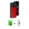 MARSİLYAN™- iPhone 17 Pro Kılıf Kıvılcım Işık Serisi - Şeffaf Pasifik Cam Ekran Koruyucu + Raze Metal Kamera Lens - GS
