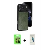 MARSİLYAN™- iPhone 17 Pro Kılıf Kıvılcım Işık Serisi - Şeffaf Pasifik Cam Ekran Koruyucu + Raze Metal Kamera Lens - TU