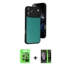 MARSİLYAN™- iPhone 17 Pro Kılıf Kıvılcım Işık Serisi - Siyah 360 Mat Full Body Arka Koruyucu + Raze Metal Kamera Lens - GS