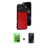 MARSİLYAN™- iPhone 17 Pro Kılıf Kıvılcım Işık Serisi - Siyah 3D Antistatik Hayalet Cam Ekran Koruyucu + Raze Metal Kamera Lens - GI