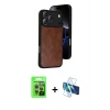 MARSİLYAN™- iPhone 17 Pro Kılıf Kıvılcım Işık Serisi - Siyah 3D Antistatik Seramik Nano Ekran Koruyucu + Raze Metal Kamera Lens - GI