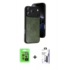 MARSİLYAN™- iPhone 17 Pro Kılıf Kıvılcım Işık Serisi - Siyah Bilvis 3X AR Hayalet Cam Ekran Koruyucu + Raze Metal Kamera Lens - GI
