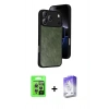 MARSİLYAN™- iPhone 17 Pro Kılıf Kıvılcım Işık Serisi - Siyah Bilvis 5in1 3D Magic Cam Ekran Koruyucu + Raze Metal Kamera Lens - GS