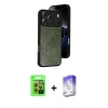 MARSİLYAN™- iPhone 17 Pro Kılıf Kıvılcım Işık Serisi - Siyah Bilvis 5in1 3D Magic Cam Ekran Koruyucu + Raze Metal Kamera Lens - TU