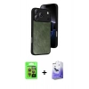 MARSİLYAN™- iPhone 17 Pro Kılıf Kıvılcım Işık Serisi - Siyah Bilvis 5in1 5D Magic Hayalet Cam Ekran Koruyucu + Raze Metal Kamera Lens - TU