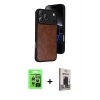 MARSİLYAN™- iPhone 17 Pro Kılıf Kıvılcım Işık Serisi - Siyah Bilvis Hayalet Cam Ekran Koruyucu + Raze Metal Kamera Lens - GS