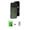 MARSİLYAN™- iPhone 17 Pro Kılıf Kıvılcım Işık Serisi - Siyah Joko Magic 5D Cam + Raze Metal Kamera Lens - GS