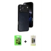 MARSİLYAN™- iPhone 17 Pro Kılıf Kıvılcım Işık Serisi - Siyah Joko Magic 5D Hayalet Cam + Raze Metal Kamera Lens - TU