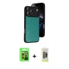 MARSİLYAN™- iPhone 17 Pro Kılıf Kıvılcım Işık Serisi - Siyah Joko Magic 5D Hayalet Cam + Raze Metal Kamera Lens - TU