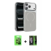 MARSİLYAN™- iPhone 17 Pro Kılıf Kıvılcım Klasik - Şeffaf 360 Full Body Arka Koruyucu + Raze Metal Kamera Lens - GI