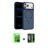 MARSİLYAN™- iPhone 17 Pro Kılıf Kıvılcım Klasik - Şeffaf 360 Full Body Arka Koruyucu + Raze Metal Kamera Lens - GI
