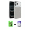 MARSİLYAN™- iPhone 17 Pro Kılıf Kıvılcım Klasik - Siyah Bilvis 5in1 3D Magic Cam Ekran Koruyucu + Raze Metal Kamera Lens - GI