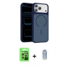 MARSİLYAN™- iPhone 17 Pro Kılıf Kıvılcım Klasik - Siyah Joko Magic 5D Cam + Raze Metal Kamera Lens - GS